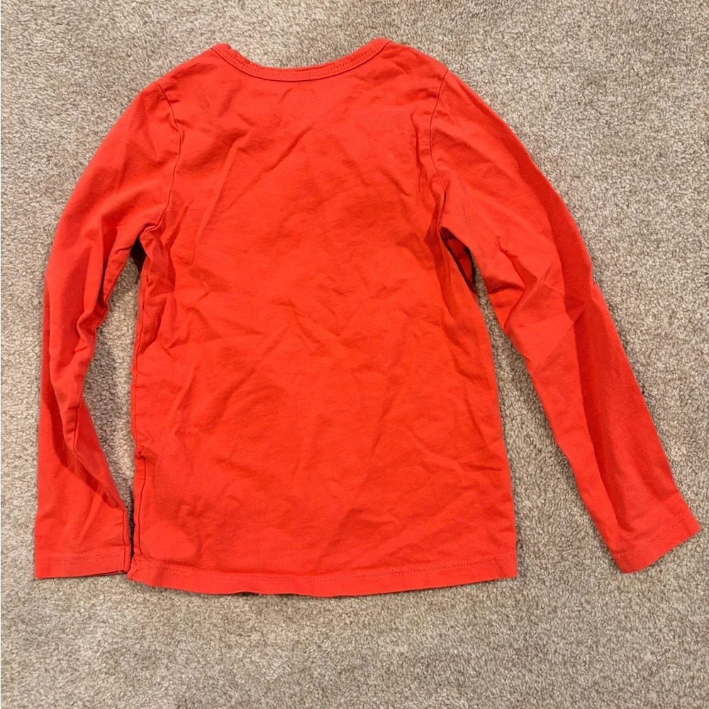 OshKosh B'gosh Red Long-Sleeve 'Let's Dance' Tee with Ballet Shoe Graphics - Picture 4 of 5